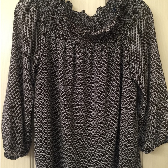 Michael Kors pattern peasant top - Picture 3 of 7